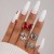 occidental style punk black butterfly skull hollow ring more personality trend set