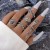 occidental style punk black butterfly skull hollow ring more personality trend set