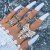 occidental style punk black butterfly skull hollow ring more personality trend set