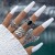 occidental style punk black butterfly skull hollow ring more personality trend set