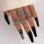 occidental style punk black butterfly skull hollow ring more personality trend set