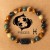  natural beads bracelet Zodiac eyes