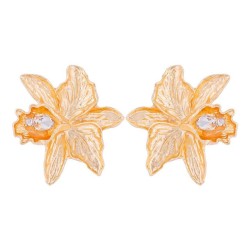 occidental style exaggerating temperament elegant big flowers woman earrings f..