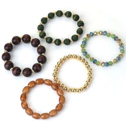  Bohemia wind beads bracelet set  occidental style women fashion
