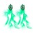 spring feather earrings occidental style Earring woman Bohemia ethnic style exaggerating