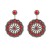  occidental style earrings woman Alloy imitate turquoise flowers earring Bohemia ethnic styleearrings