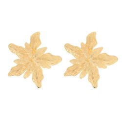 spring Alloy earrings occidental style Earring woman exaggerating Metal flower..
