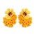 occidental style wind enamel leaves flowers earrings exaggerating flowers Leaf ear stud Earring woman