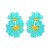 occidental style wind enamel leaves flowers earrings exaggerating flowers Leaf ear stud Earring woman