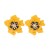 occidental style spring flowers earrings personality exaggerating high Alloy diamond enamel flowers earring wo