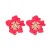occidental style spring flowers earrings personality exaggerating high Alloy diamond enamel flowers earring wo