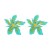 occidental style spring exaggerating Alloy enamel flowers earrings personality super flowers earring