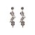occidental style multilayer Alloy enamel love earrings love earring long style Earring woman
