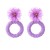 I wind handmade weave resin flowers earrings occidental style circle circle flowers earring Earring woman