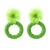 I wind handmade weave resin flowers earrings occidental style circle circle flowers earring Earring woman