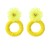 I wind handmade weave resin flowers earrings occidental style circle circle flowers earring Earring woman