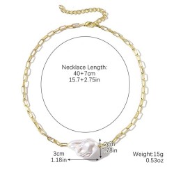 Pearl high gift necklace woman  Pearl necklace spring summer