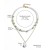  new spring summer style occidental style necklace gravel Double layer highins  Pearl necklace