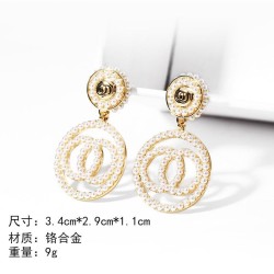 silver Round Mini Pearl earrings embed Pearl high ear stud fashion super tempe..