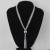 occidental style wind exaggerating Metal pellet pendant chain tassel long necklace samll clavicle chain woman tr