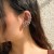 occidental style samll head ear stud woman personality hollow Metalearrings