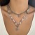 occidental style wind pendant necklace temperament beads imitate Pearl Metal chain