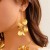 occidental style textured Metal wind leaves tassel necklace fashion retro Collarecklace
