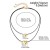 occidental style wind twining bow heart-shaped necklace personality brief