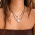 occidental style wind twining bow heart-shaped necklace personality brief