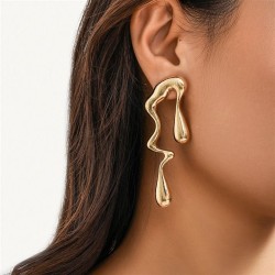 occidental style Metal wind chainecklace Irregular drop necklace woman