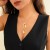 occidental style Metal wind chainecklace Irregular drop necklace woman