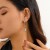 occidental style geometry wind Metal ear studearrings drop earrings