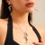 occidental style Metalnecklace  wind geometry necklace