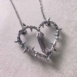  occidental style black woman pendant man woman crystal clavicle chain retro l..