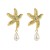 E occidental style summer Alloy diamond starfish earrings fashion wind Pearl Earring