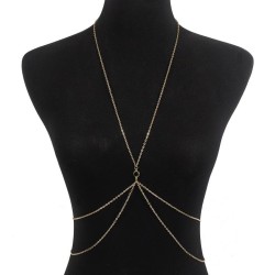 occidental style Metal chain chain  brief retro multilayer diamond chain