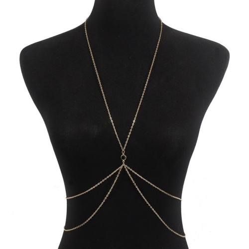 occidental style Metal chain chain  brief retro multilayer diamond chain