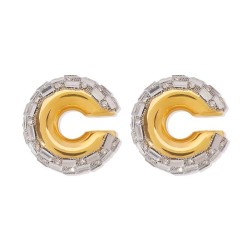 E geometry samll earrings  occidental stylecuff atmospheric Metal Alloy women ..