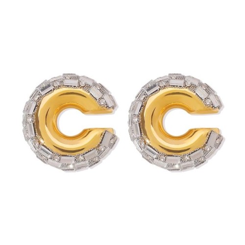 E geometry samll earrings  occidental stylecuff atmospheric Metal Alloy women Ear clip