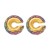 E geometry samll earrings  occidental stylecuff atmospheric Metal Alloy women Ear clip