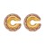 E geometry samll earrings  occidental stylecuff atmospheric Metal Alloy women Ear clip