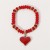  occidental style Bohemia natural beads bracelet  spring summer sweet love pendant fashion