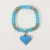  occidental style Bohemia natural beads bracelet  spring summer sweet love pendant fashion