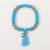  occidental style Bohemia natural beads bracelet  spring summer sweet love pendant fashion