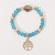  occidental style Bohemia natural beads bracelet  spring summer sweet love pendant fashion