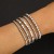 EU brief beads bracelet gold retro elasticity beads bracelet bangle