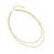  personality twining necklace  temperament Double layer stainless steel necklace  occidental style