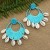  earrings  occidental style fashion exaggerating handmade weave multilayer Shells tassel Earring