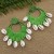  earrings  occidental style fashion exaggerating handmade weave multilayer Shells tassel Earring