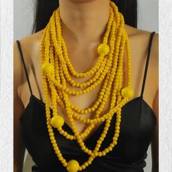 occidental style exaggerating personality atmospheric Round multilayer pendant..